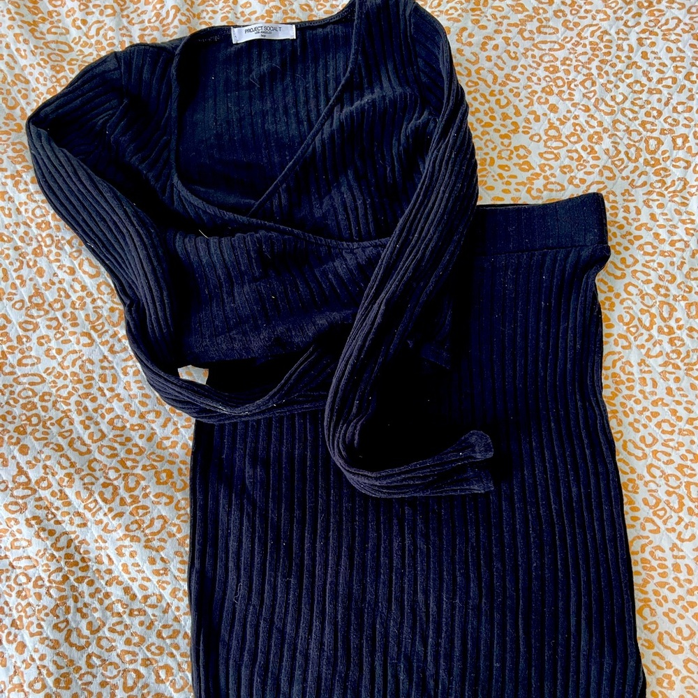 Project Social T Crop Top /Skirt set